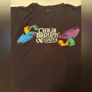 Chris Brown Exclusive album promotional black t-shirt. 2XL